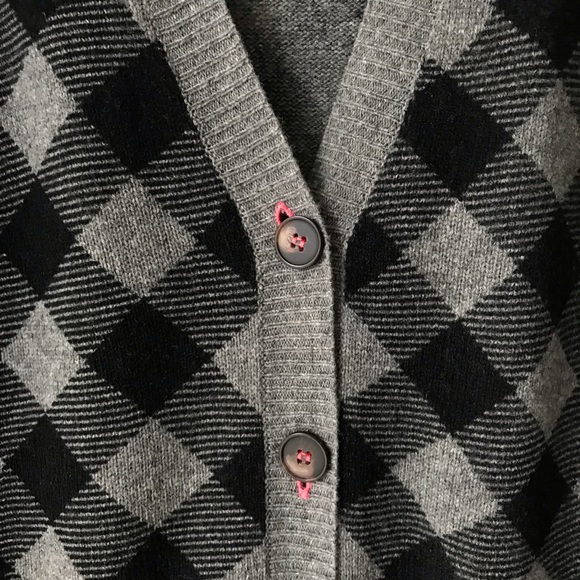 * SOLD * Madewell Wallace 100% Merino Wool Plaid Cardigan - Picture 4 of 13